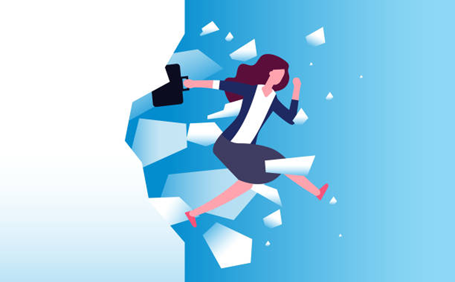 Illustration of an overwhelmed businessman