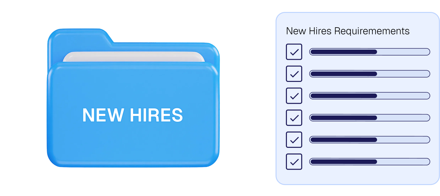 New hires folder illustration